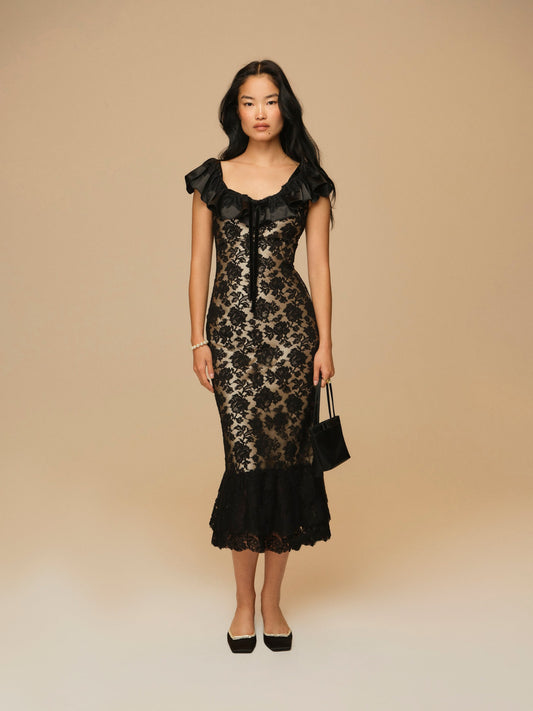 For Love & Lemons Isadore Midi Dress