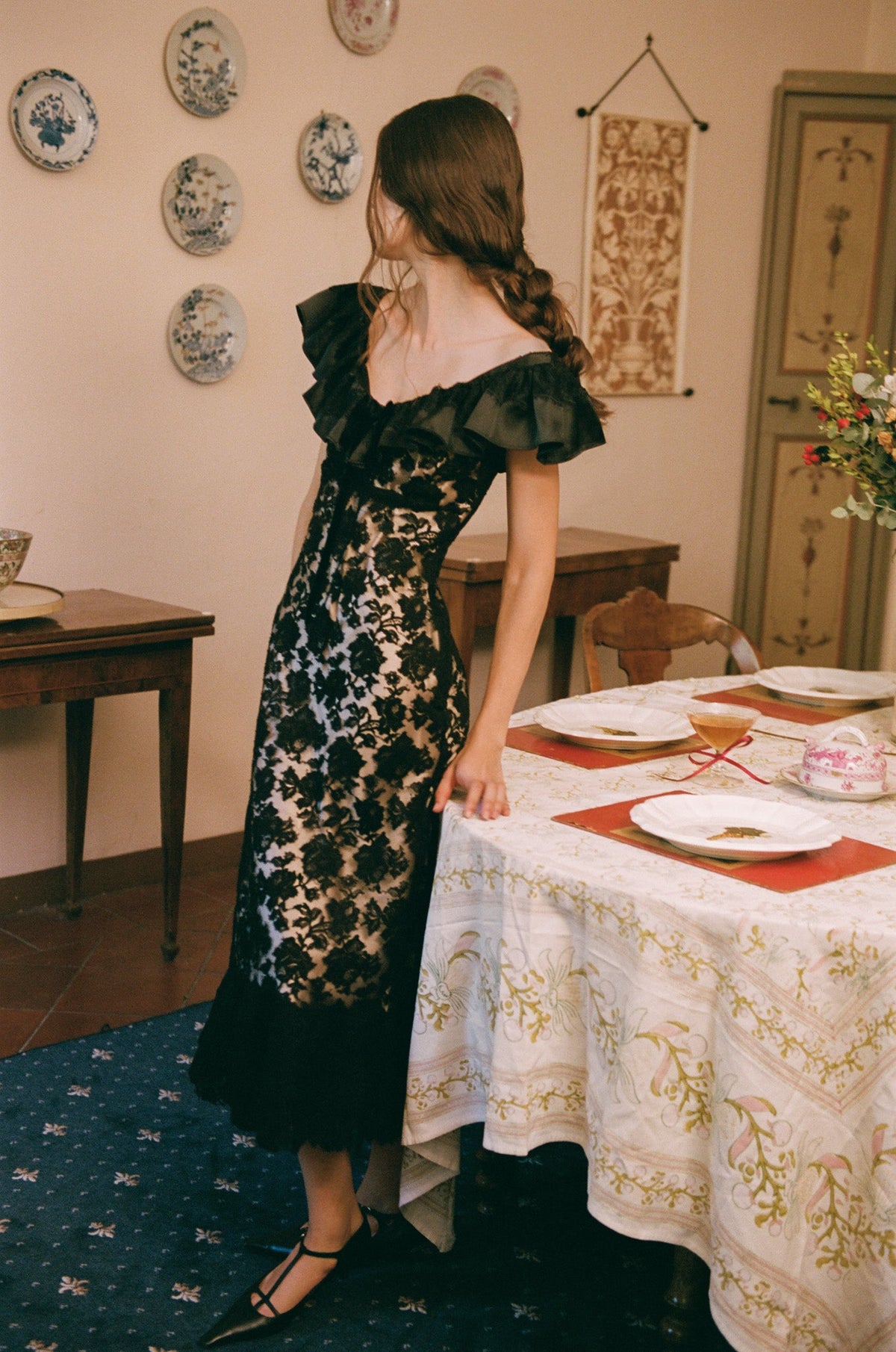 For Love & Lemons Isadore Midi Dress