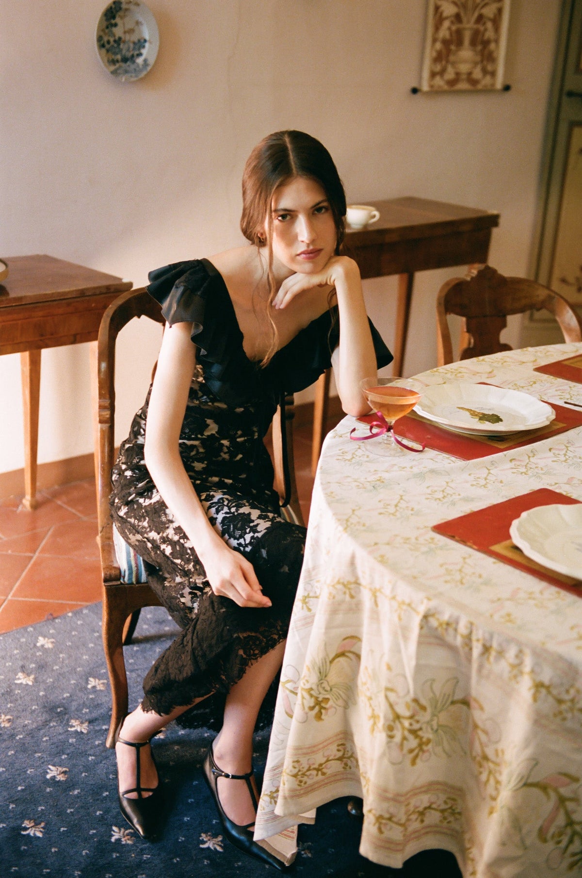 For Love & Lemons Isadore Midi Dress