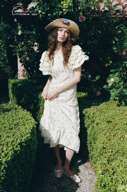 For Love & Lemons Liam Floral Maxi Dress