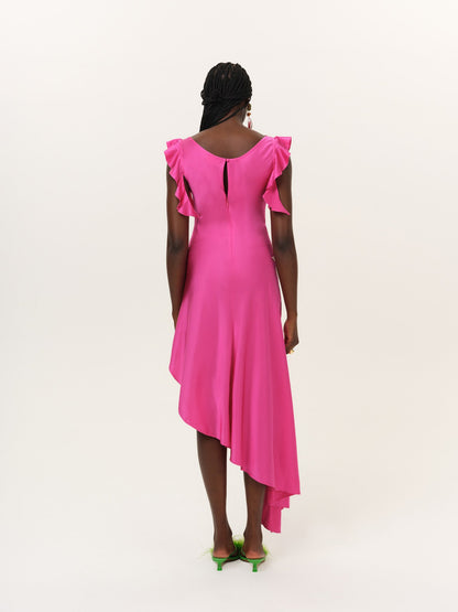 For Love & Lemons Lani Asymmetrical Dress