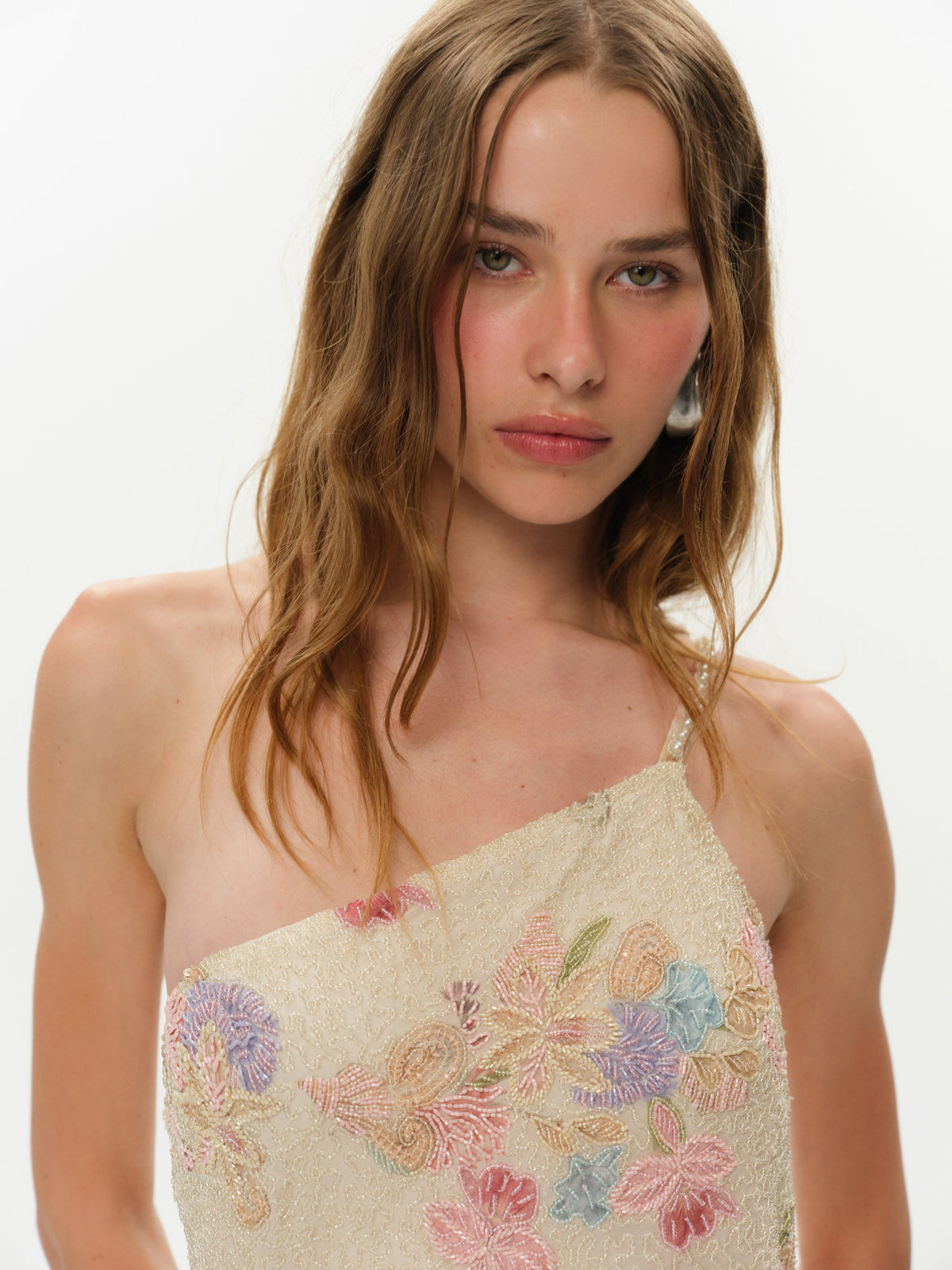 For Love & Lemons Lulu Shell Beaded Mini Dress