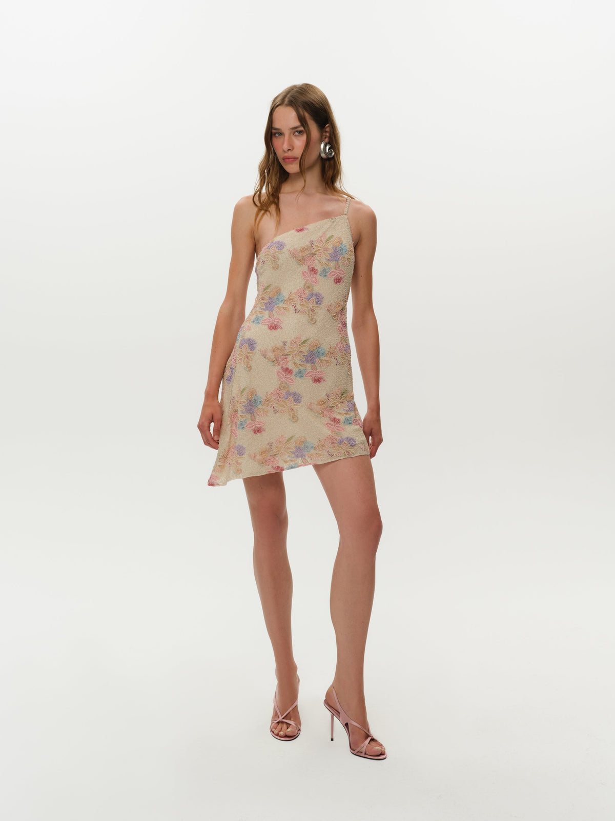 For Love & Lemons Lulu Shell Beaded Mini Dress