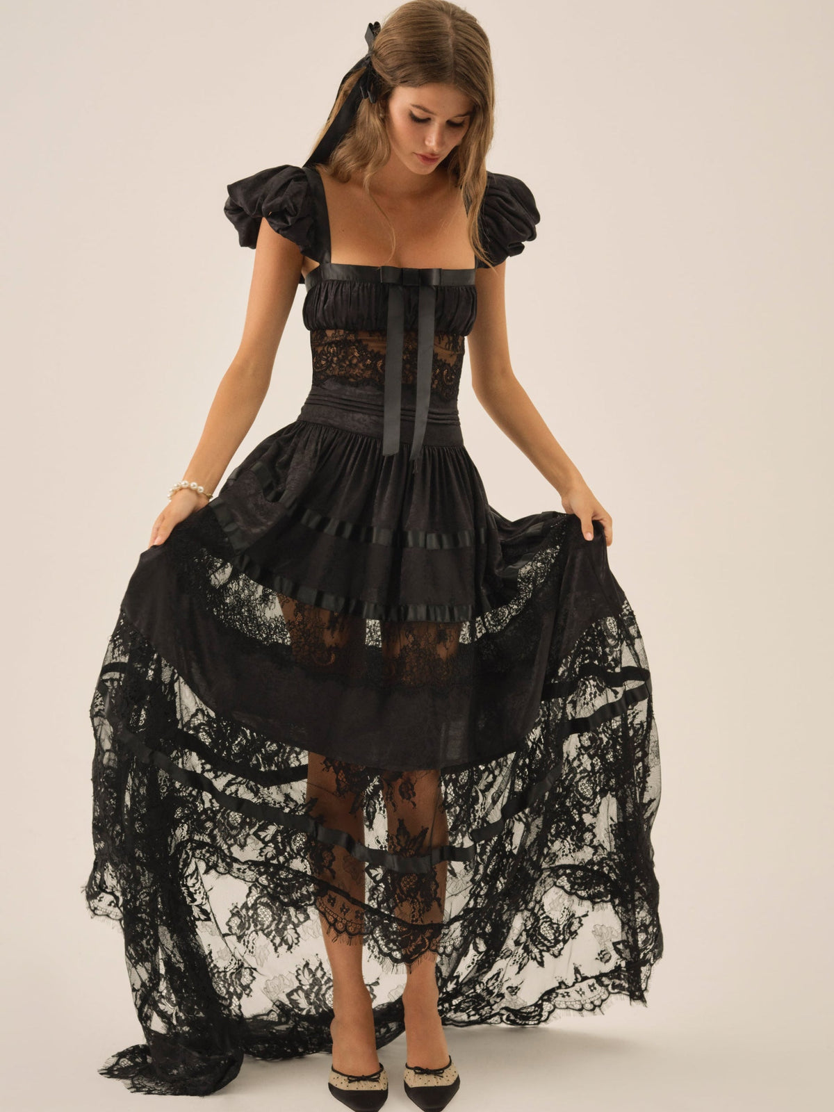 For Love & Lemons Annabelle Lace Gown