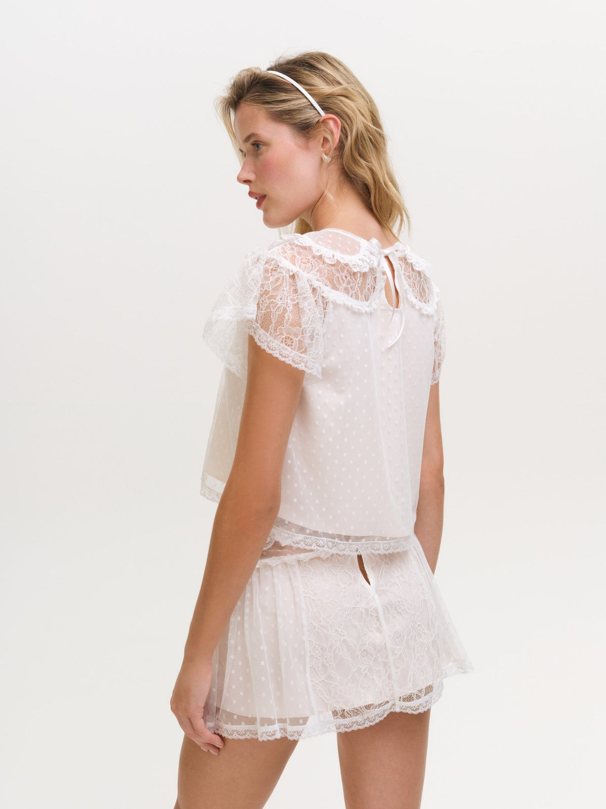 For Love & Lemons Zelie Mini Skirt