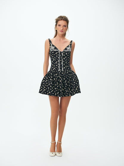 For Love & Lemons Western Wildflower Mini Dress