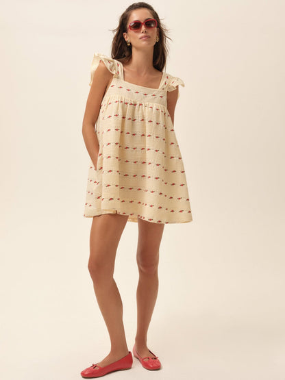 For Love & Lemons Aster Babydoll Mini Dress