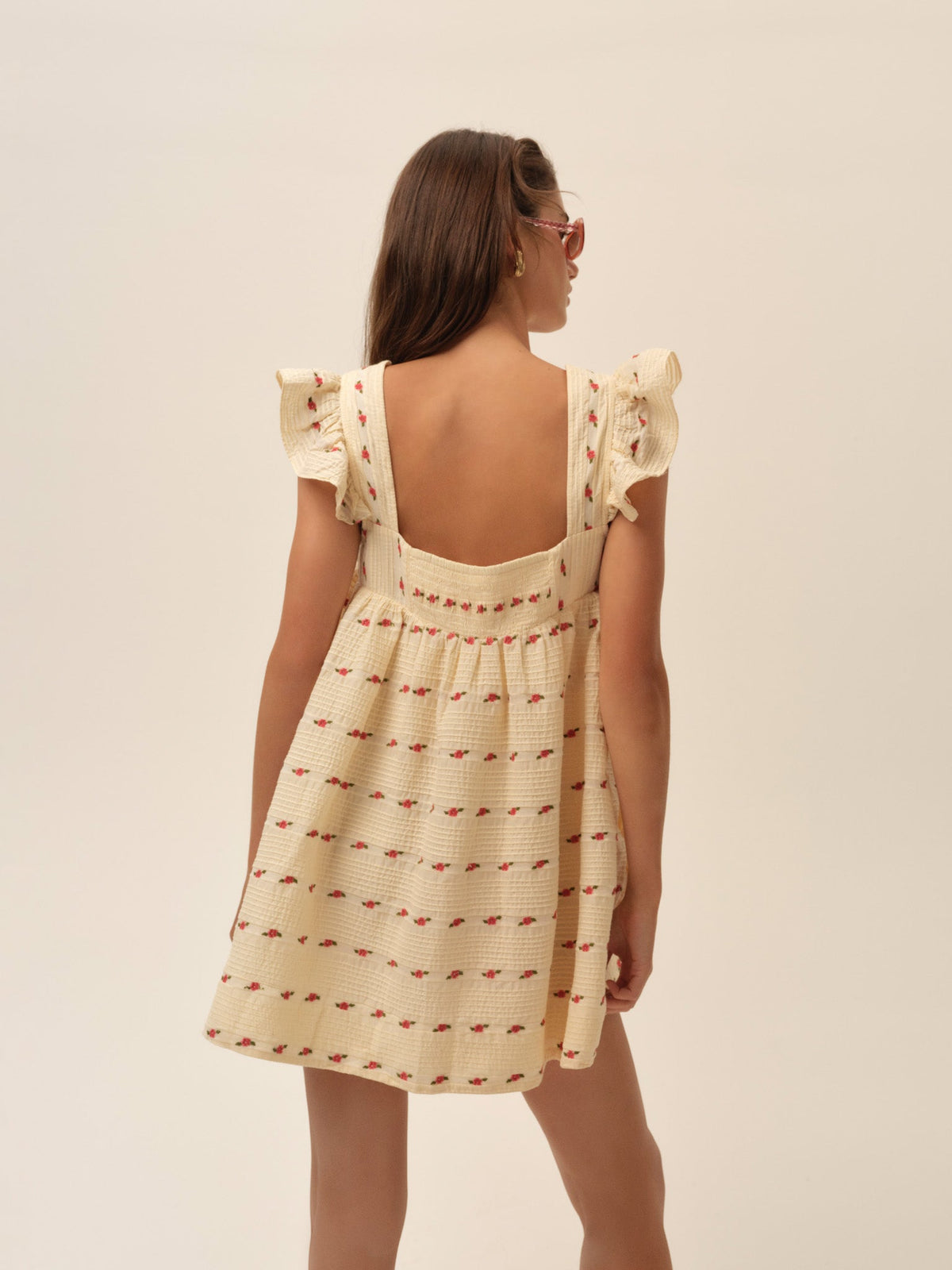 For Love & Lemons Aster Babydoll Mini Dress