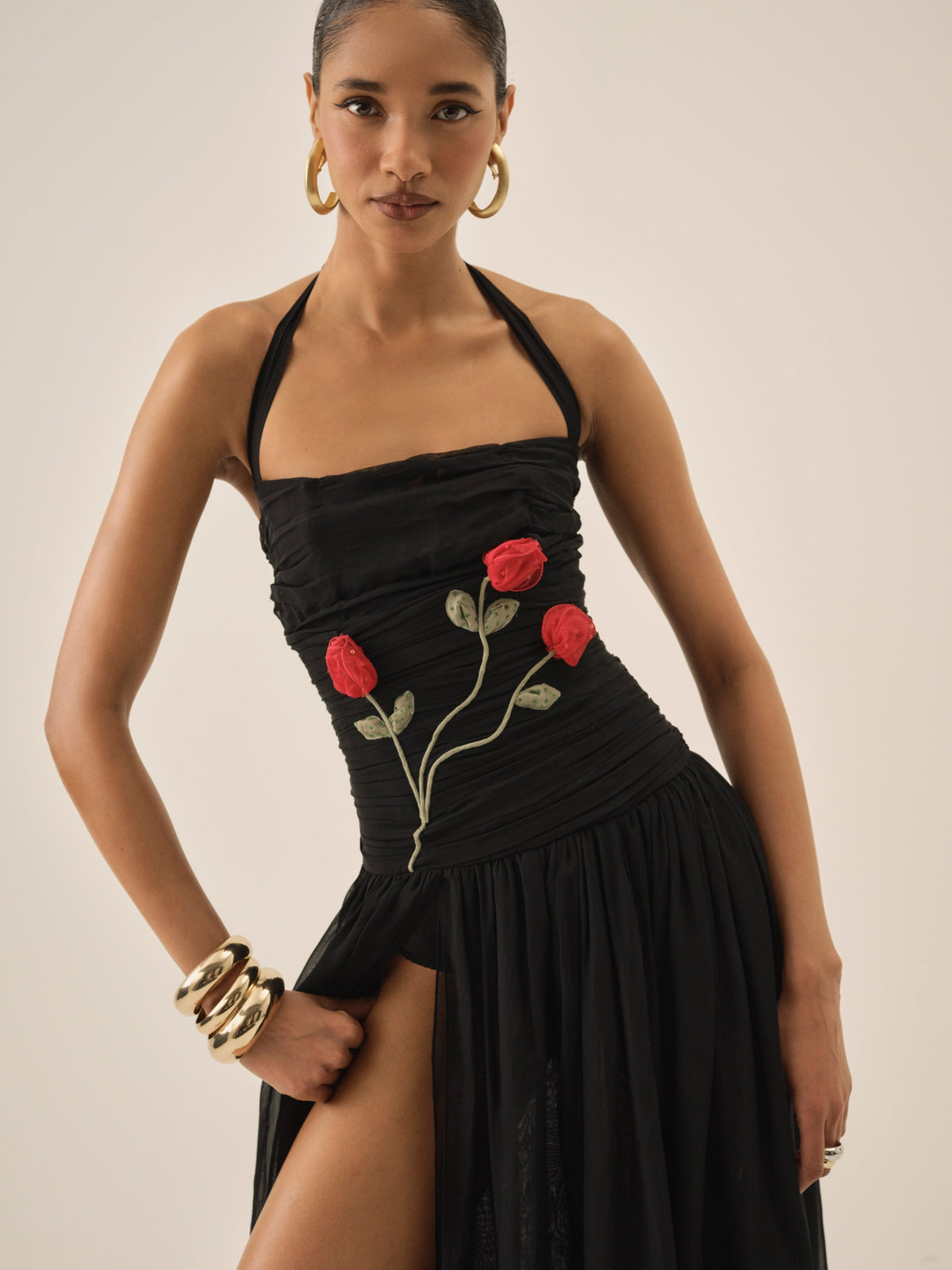 For Love & Lemons Ophelie Organza Maxi Dress
