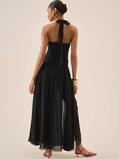 For Love & Lemons Ophelie Organza Maxi Dress