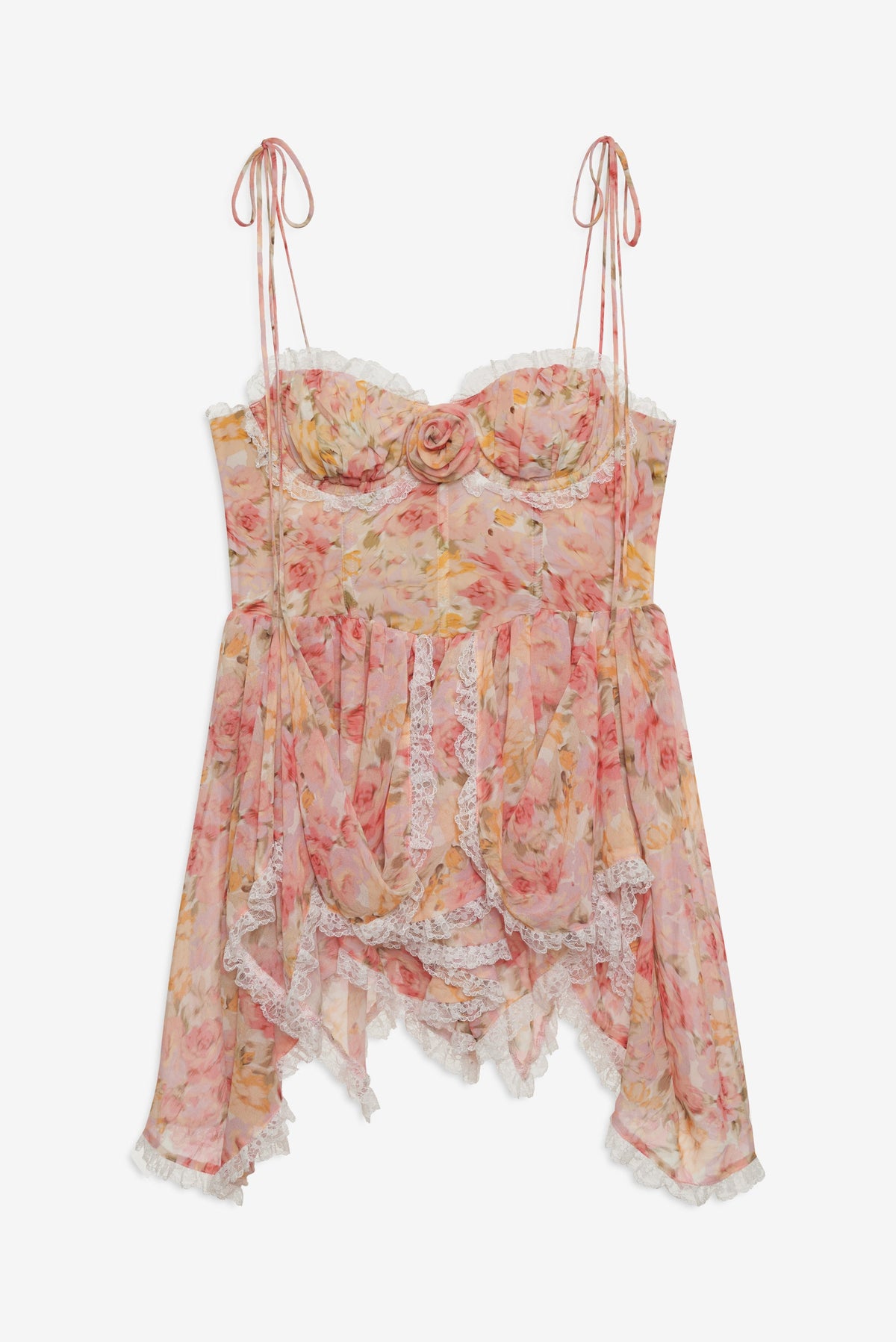 For Love & Lemons Elea Asymmetrical Mini Dress