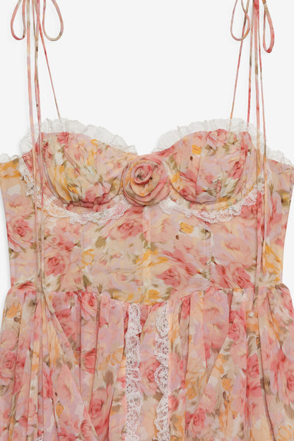 For Love & Lemons Elea Asymmetrical Mini Dress
