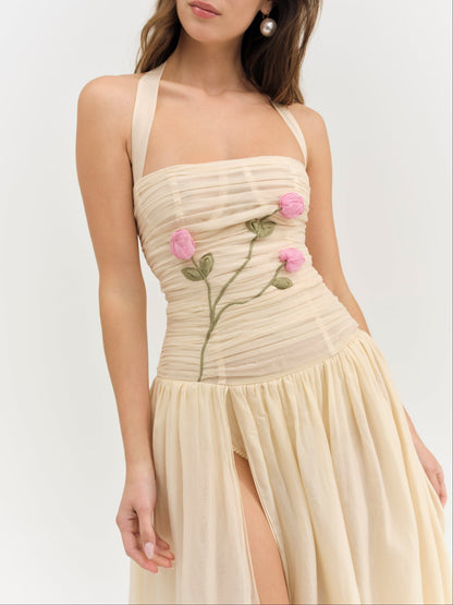 For Love & Lemons Ophelie Organza Maxi Dress