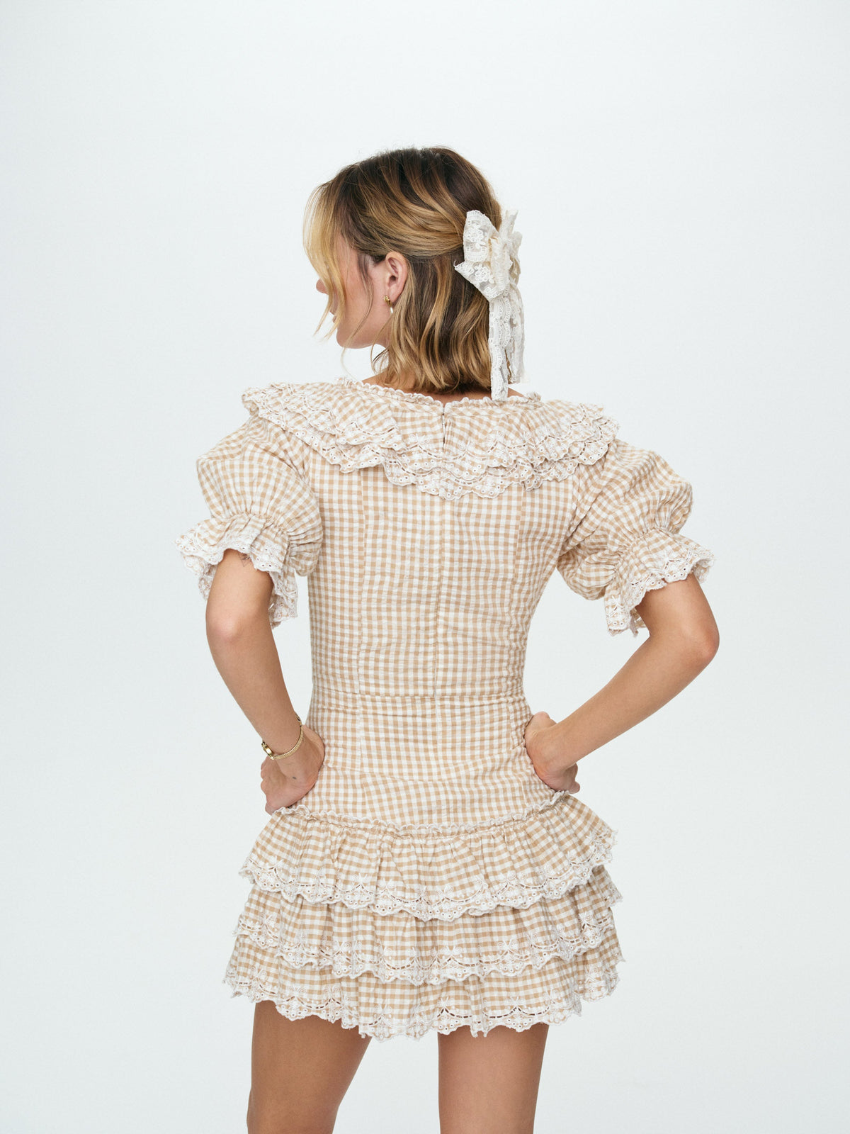 For Love & Lemons Bradford Gingham Mini Dress