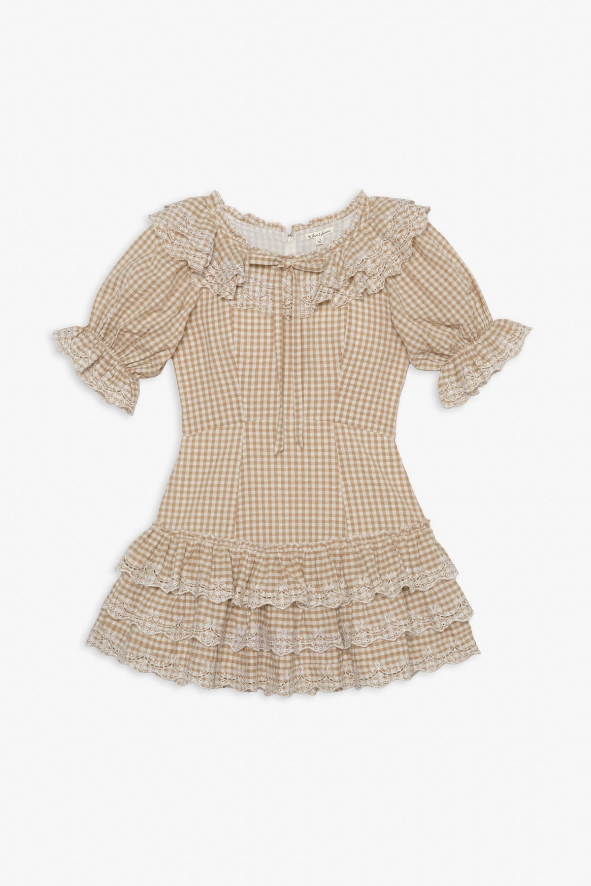 For Love & Lemons Bradford Gingham Mini Dress