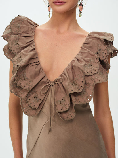For Love & Lemons Luna Eyelet Mini Dress