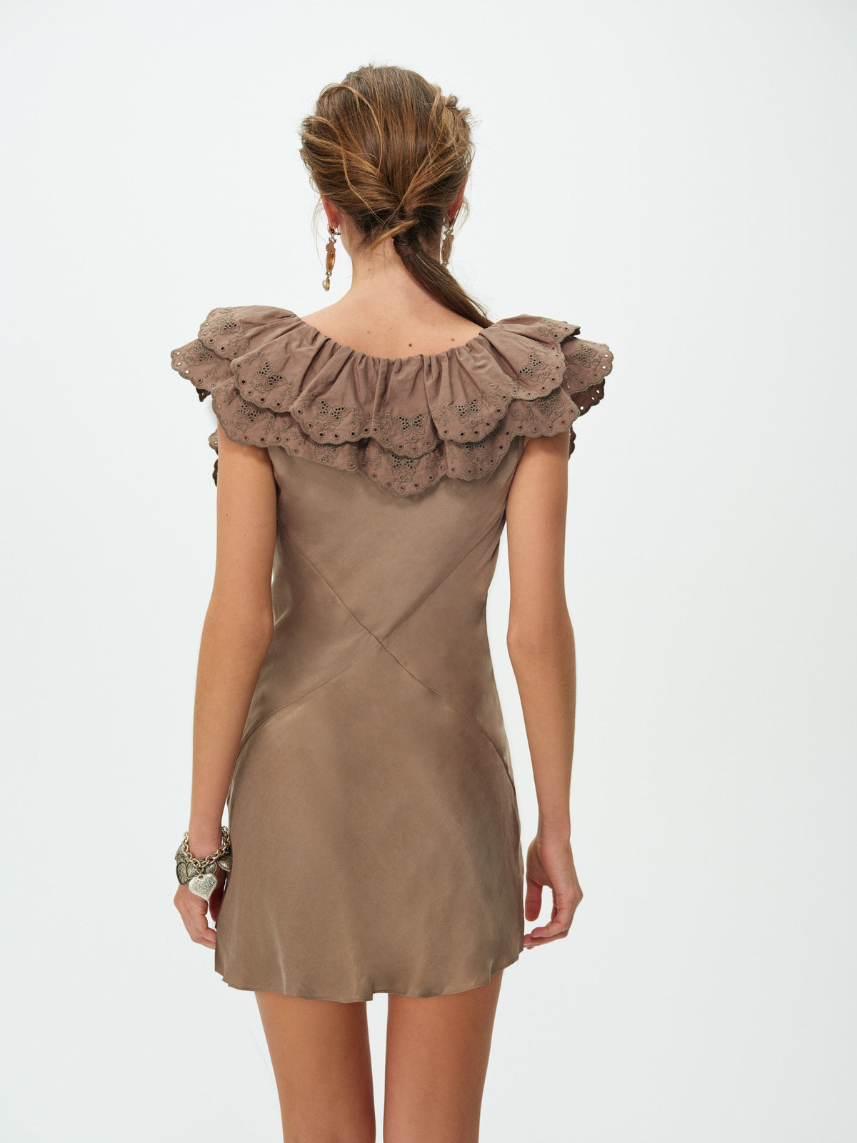 For Love & Lemons Luna Eyelet Mini Dress