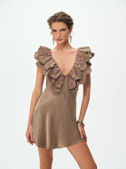 For Love & Lemons Luna Eyelet Mini Dress