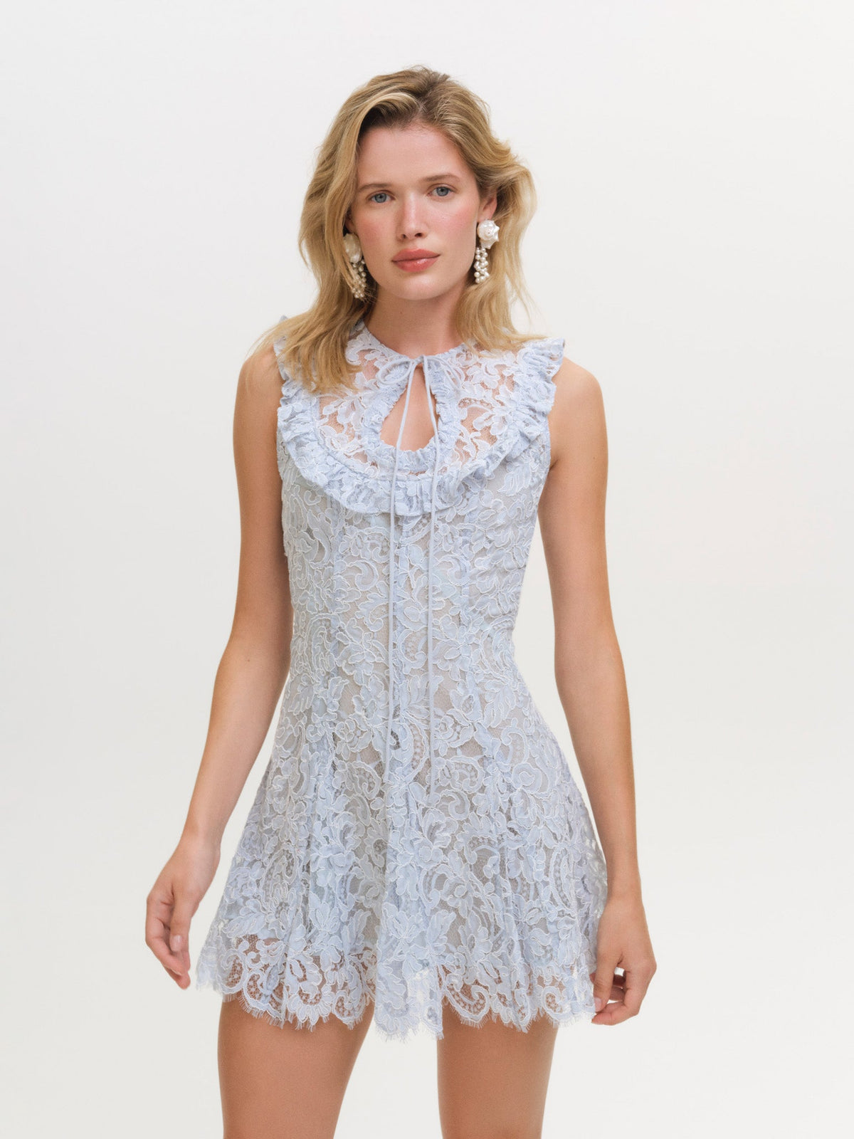 For Love & Lemons Locket Keyhole Mini Dress
