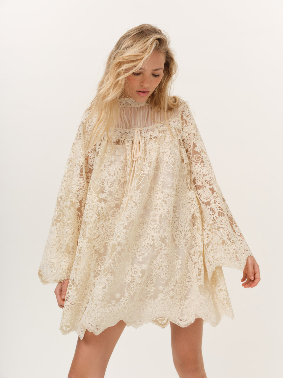 For Love & Lemons Kaia Corded Mini Dress