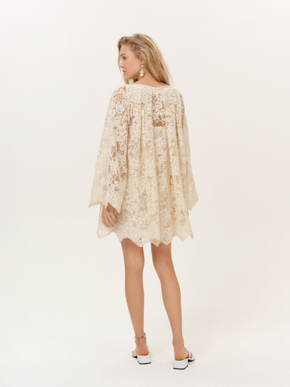 For Love & Lemons Kaia Corded Mini Dress