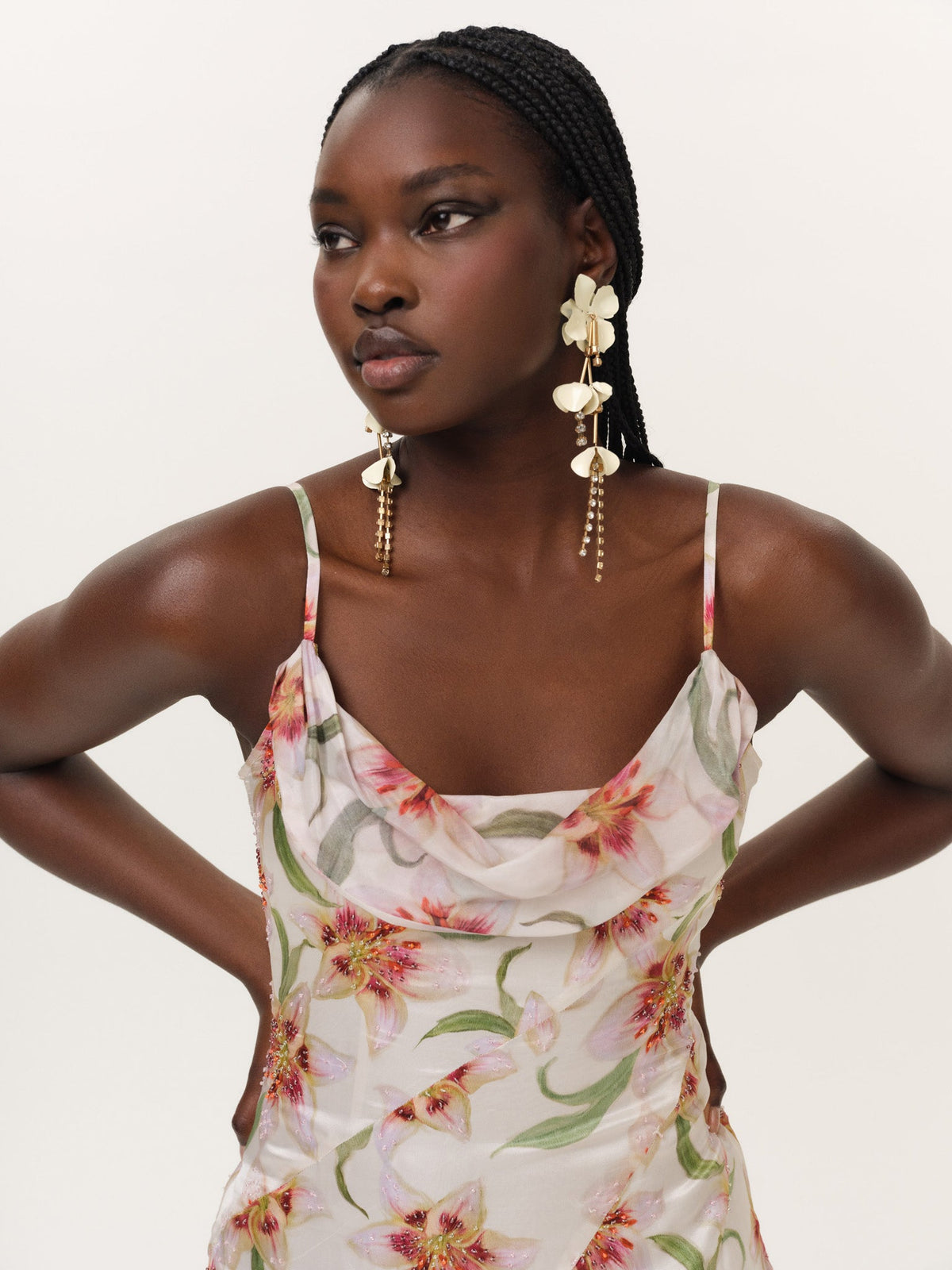 For Love & Lemons Sunrise Lily Beaded Mini Dress