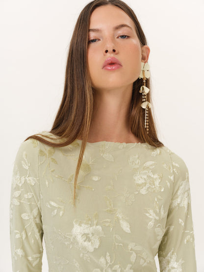 For Love & Lemons Limesicle Mini Dress