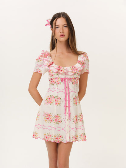 For Love & Lemons Scarlett Mini Dress