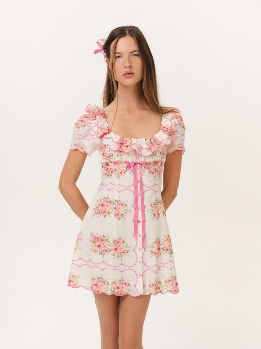 For Love & Lemons Scarlett Mini Dress