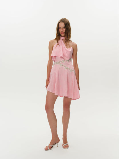 For Love & Lemons Bubblegum Mini Dress