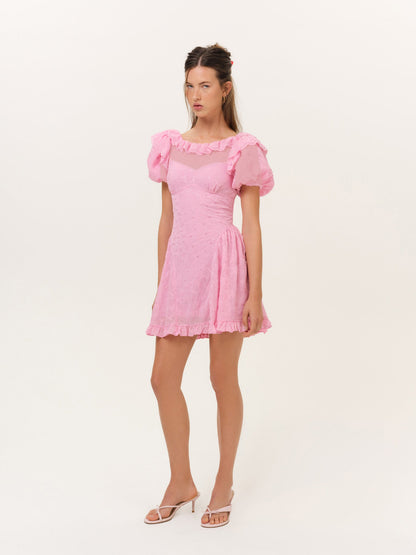 For Love & Lemons Hamptons Eyelet Mini Dress