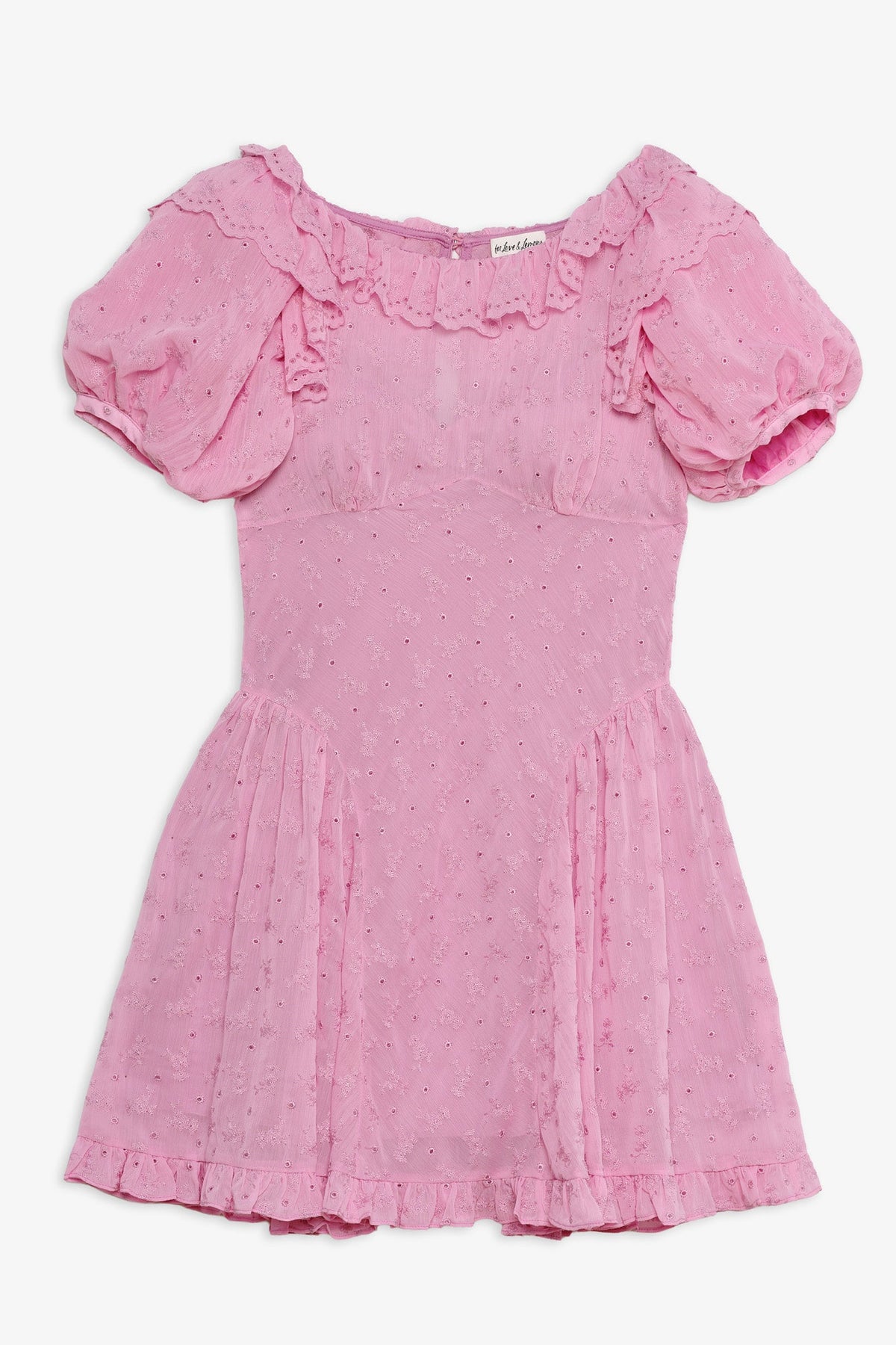 For Love & Lemons Hamptons Eyelet Mini Dress