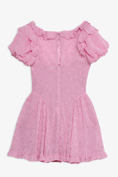For Love & Lemons Hamptons Eyelet Mini Dress
