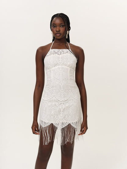 For Love & Lemons Siren Fringe Mini Dress