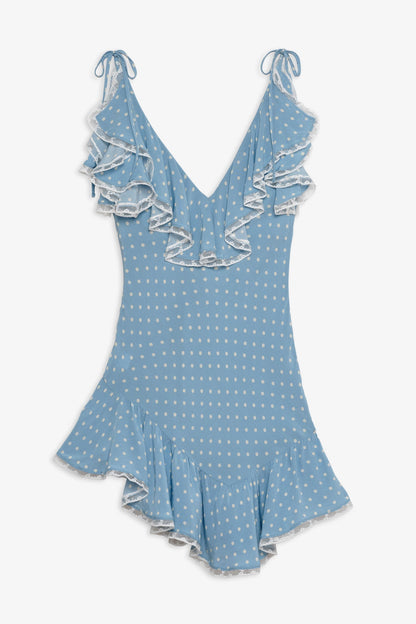 For Love & Lemons Stormie Dot Mini Dress