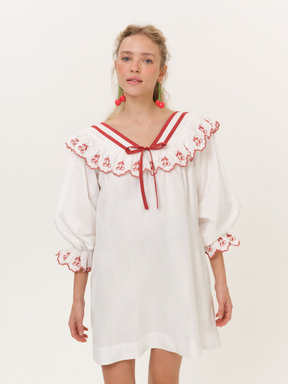For Love & Lemons Emma Collared Mini Dress