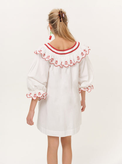 For Love & Lemons Emma Collared Mini Dress