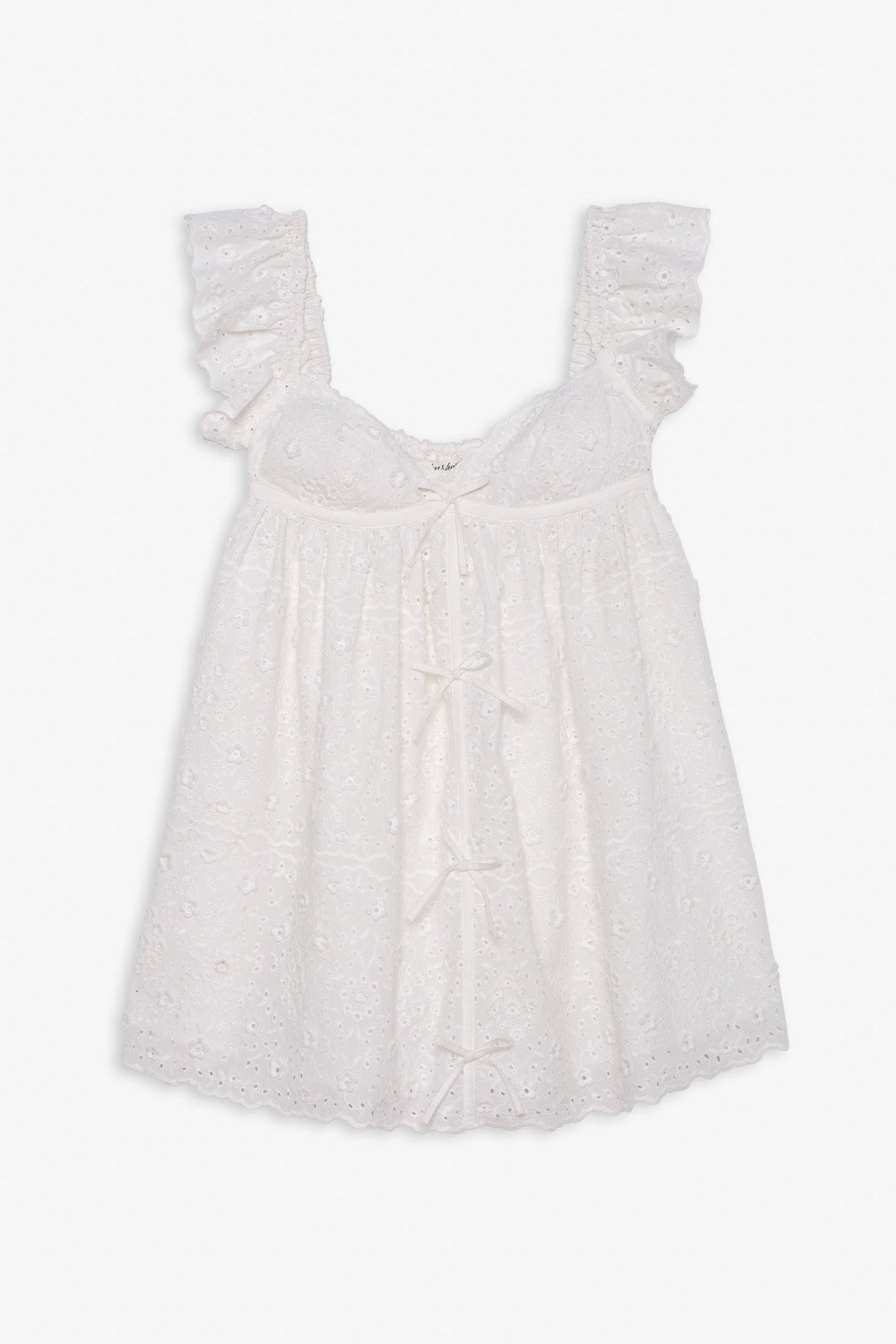 For Love & Lemons Laura Eyelet Mini Dress