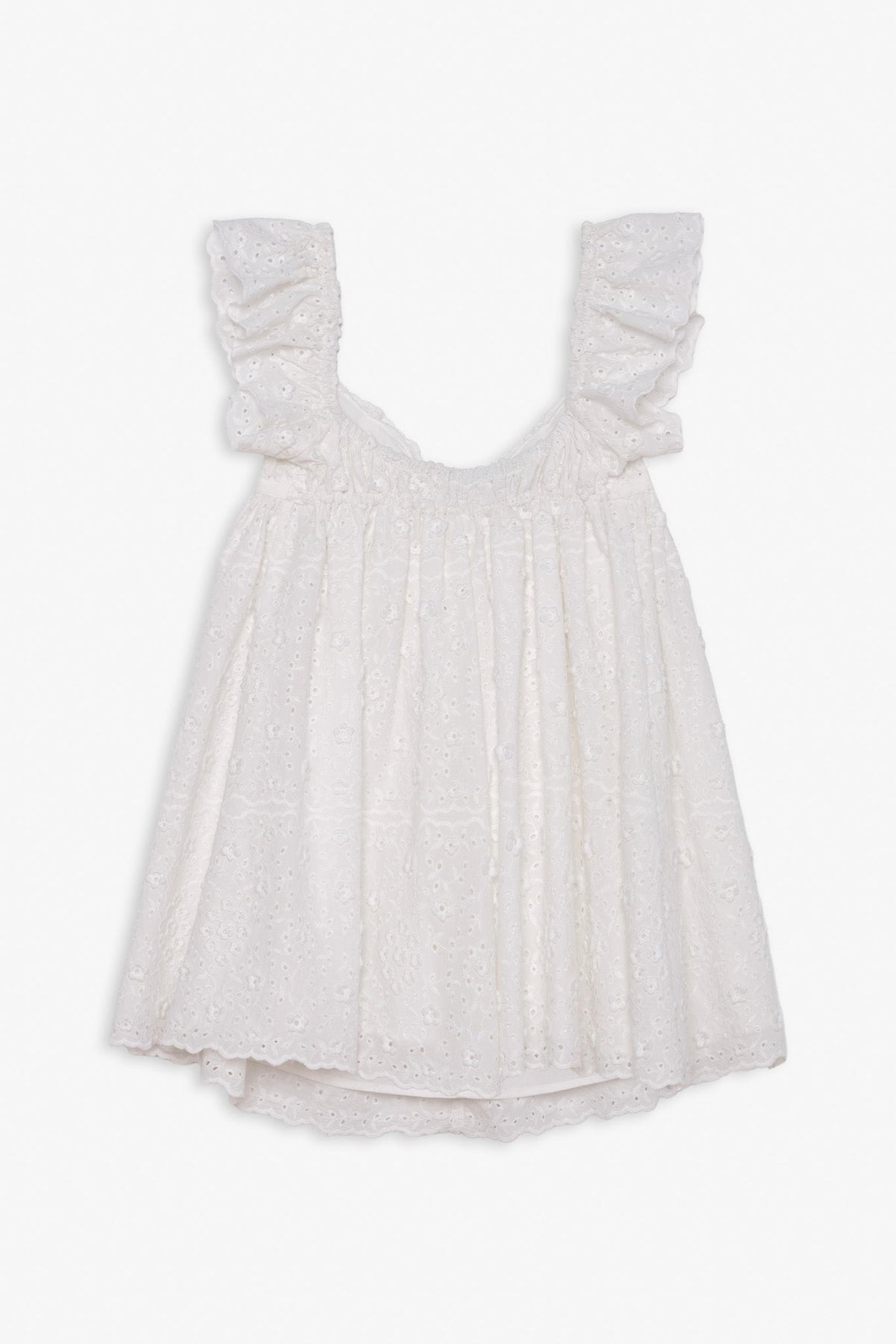 For Love & Lemons Laura Eyelet Mini Dress