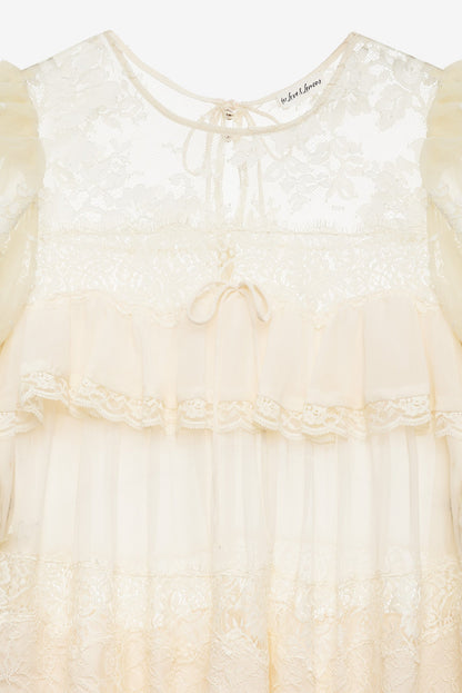 For Love & Lemons Elara Ruffle Mini Dress
