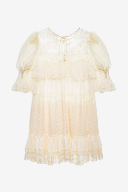 For Love & Lemons Elara Ruffle Mini Dress
