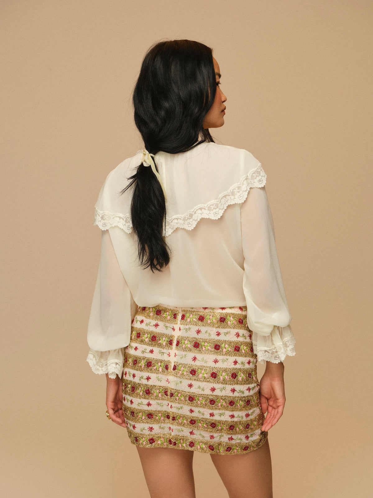 For Love & Lemons Marle Mini Skirt