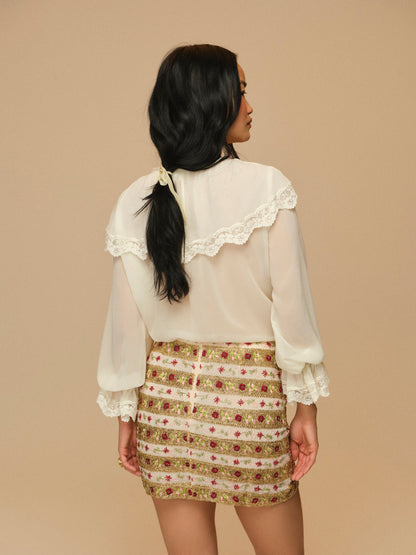 For Love & Lemons Marle Mini Skirt