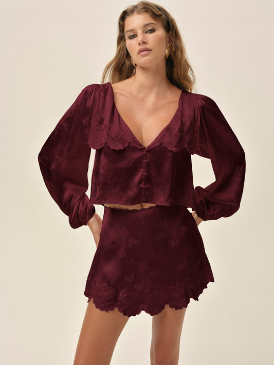 For Love & Lemons Locked Hearts Top