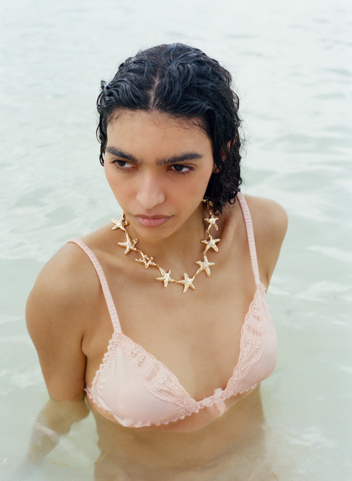 For Love & Lemons Seashell Beaded Bralette