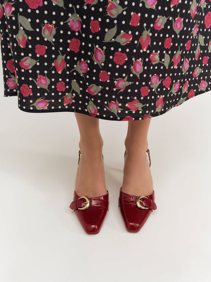 For Love & Lemons Marion Buckle Heel