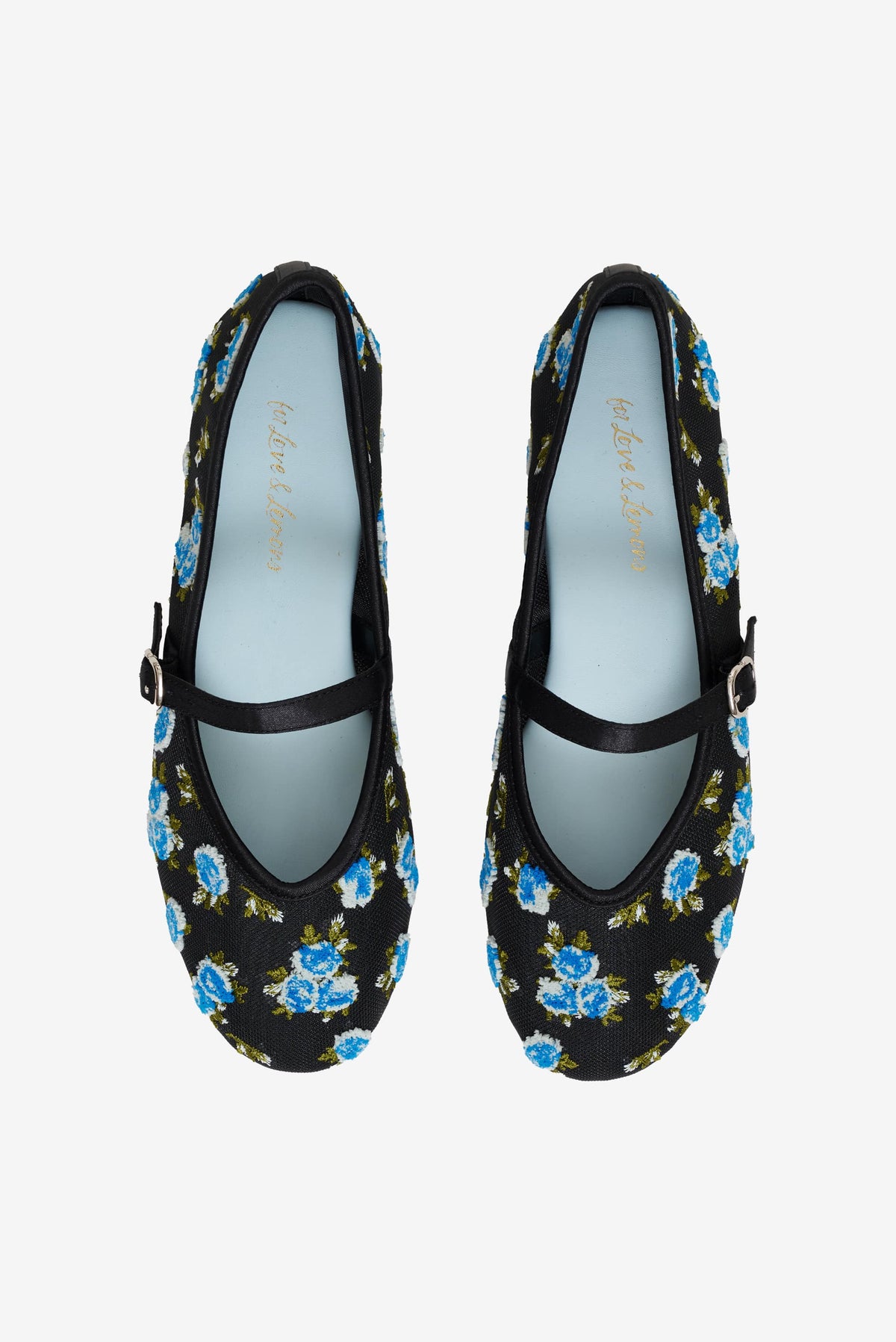 For Love & Lemons Evelyne Embroidered Ballet Flat