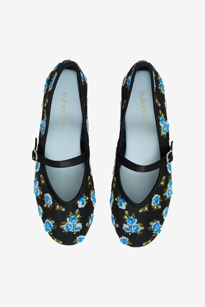 For Love & Lemons Evelyne Embroidered Ballet Flat