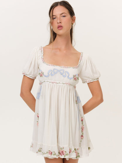 For Love & Lemons Rosemarie Mini Dress
