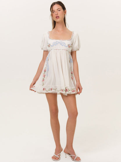 For Love & Lemons Rosemarie Mini Dress